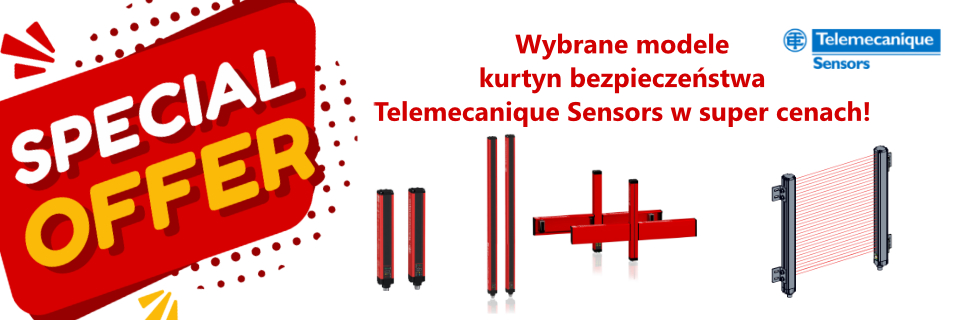 Promocja na wybrane modele kurtyn Telemecanique Sensors