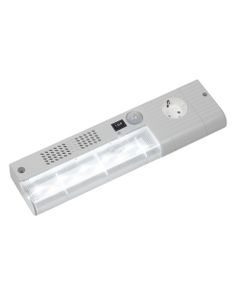 Lampa LED SL 025, 100-240V AC, 4W/560Lm, dł. 345mm, mocow. śrubowe i magnetyczne, czujnik ruchu i przełącznik I-0-II, IP...