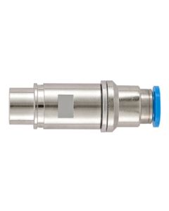 Han-Modular, kontakt pneumatyczny OD 8, żeński, bez odcięcia, średnica zewn. rurki 8 mm, mosiądz