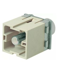 Han-Modular, moduł Han 200A PE, męski, 1 x PE, 200A, zaciski osiowe śrubowe, 25-40 mm2  (Han 1 Mod-m-ax-PE 200A 25-40qmm...