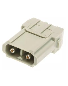 Han-Modular, moduł Han 40A Axial, męski, 2-pin, 40A 1000V, zaciski osiowe śrubowe, 2.5-8 mm2  (Han 2 MOD STI-S 40 A)