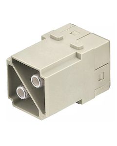 Han-Modular, moduł Han 100A, męski, 2-pin, 100A 1000V, zaciski osiowe śrubowe, 16-35 mm2  (Han 2 MOD STI-S 100A/16-35mm2...