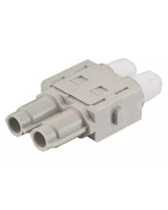 Han-Modular, moduł Han HV, męski, 2-pin, 16A 2500V, do pinów zaciskanych, 0.14-4 mm2  (Han HV single module, 16A 2500V m...