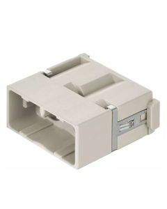 Han-Modular, modul do dwóch wkładów Han M12 GND, męski, wersja z dodatk. przyłączeniem ekranu w ramce zawiaswej (Han M12...