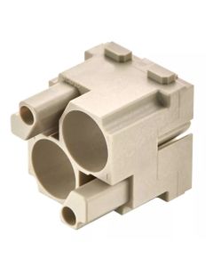 Han-Modular, moduł do wkładów Han-Quintax, żeński, bez złączy (Han-Quintax module, female)