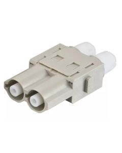 Han-Modular, moduł Han HV, żeński, 2-pin, 16A 2500V, do pinów zaciskanych, 0.14-4 mm2  (Han HV single module, 16A 2500V ...
