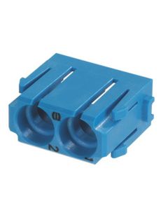 Han-Modular, moduł pneumatyczny męski/żeński, na 2 kontakty z tworzywa 3, 4 lub 6mm, pojedynczy, niebieski poliwęglan...