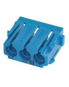 Han-Modular, moduł pneumatyczny męski/żeński, na 3 kontakty z tworzywa 3, 4 lub 6mm, pojedynczy, niebieski poliwęglan...