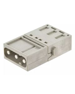 Han-Modular, moduł Han C, męski, 3-pin, 40A 690V, zaciski Push-in, 1.5-6 mm2  (Han C Push-In module, male 1.5-6mm2)