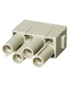 Han-Modular, moduł Han CD, żeński, 4-pin, 40A 830V, do pinów zaciskanych, 1.5-6 mm2  (Han 4 Mod F-c  40A)