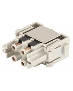 Han-Modular, moduł Han SC optyczny, żeński, 4 kontakty FO (SC), do kontaktów światłowodowych zaciskanych SC, światłowód ...