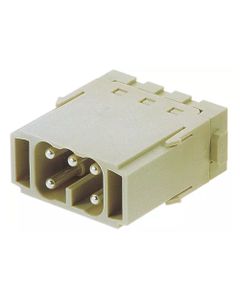 Han-Modular, moduł Han ES, męski, 5-pin, 16A 400V, zaciski klatkowe, 0.14-2.5 mm2  (Han 5 Mod sti-ES 16A)