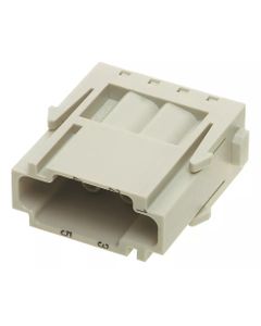 Han-Modular, moduł Han E, męski, 6-pin, 16A 500V, do pinów zaciskanych, 0.14-4 mm2  (Han 6 Mod Sti-c 16A)