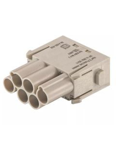 Han-Modular, moduł Han E Procected, męski, 6-pin, 16A 830V, do pinów zaciskanych, 0.14-4 mm2  (Han 6 Mod Sti-C, ochrona ...