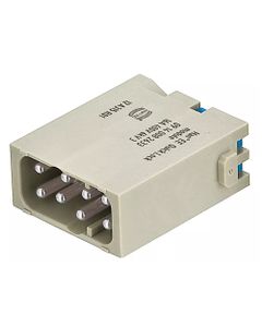 Han-Modular, moduł Han EE, męski, 8-pin, 16A 400V, zaciski Quick Lock, 0.5-2.5 mm2  (Han EE Quick-Lock module, male)