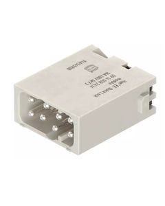 Han-Modular, moduł Han EE, męski, 8-pin, 16A 400V, zaciski Quick Lock, 0.25-1.5 mm2  (Han 8 Mod-M-QL 1,5mm2)