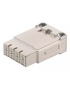 Han-Modular, wkład Han Gigabit, żeński, 8-pin + ekran, kat.6A, 10Gbit/s, 5A 60V DC, do pinów zaciskanych D-Sub, 0.09-0.5...