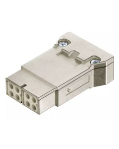 Han-Modular, Wkład Han Megabit, żeński, 2 x 4-pin + ekran, kat.5e, 100Mbit/s, 10A 50V, do pinów zaciskanych Han D, 0.14-...