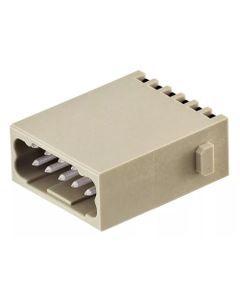 Han-Modular, moduł Han DD, męski, 12-pin, 10A 250V, zaciski Quick Lock, 0.25-1.5 mm2  (Han 12Mod-M-QL)