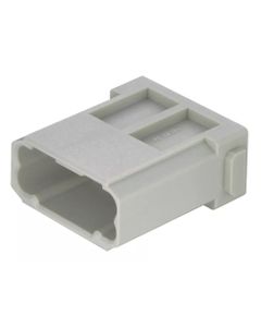 Han-Modular, moduł Han DD, męski, 12-pin, 10A 250V, do pinów zaciskanych, 0.14-2.5 mm2  (Han DD module, crimp male)