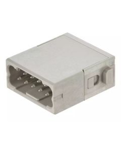 Han-Modular, moduł Han DD, męski, 12-pin, 10A 250V, zaciski Push-in, 0.14-1.5 mm2  (Han DD Push-In module, male 0,14-1,5...
