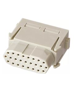 Han-Modular, moduł Han D-sub, żeński, 25-pin, 4A 50V, do pinów zaciskanych, 0.08-0.52 mm2  (Han 25 Mod bu-dsub)