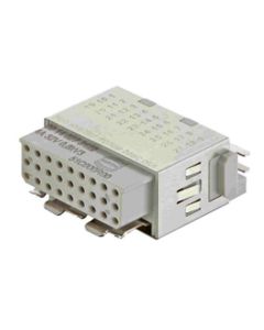 Han-Modular, moduł Han Shielded, żeński, 27-pin + ekran, 4A 32V, do pinów zaciskanych D-Sub, 0.09-0.52 mm2  (Han shielde...
