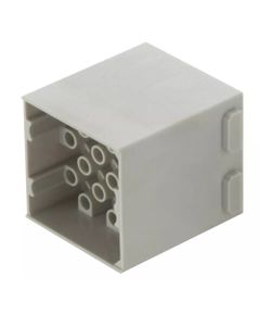 Han-Modular, moduł Han DD, męski, 36-pin, 10A 400V, do pinów zaciskanych, 0.14-2.5 mm2  (Han DD double module, crimp mal...