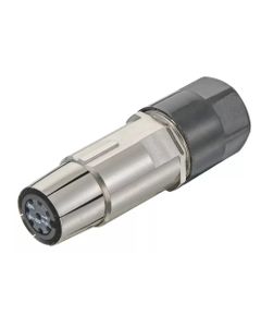 Han-Modular, wkład Han M12 A-kodowany, żeński, 8-pin + ekran, 2A 30V, przyłączenie zaciskane, 0.09-0.25 mm2 (Han M12 Cri...