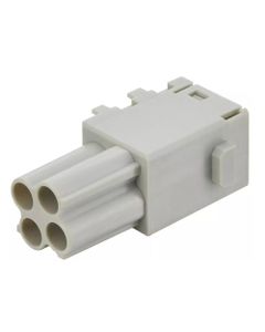 Han-Modular, moduł Domino Han EE Cube, żeński, 4-pin, 16A 400V, piny do zaciskania, 0.14-4 mm2, mała zatyczka (Han Domin...