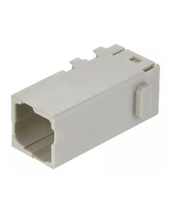 Han-Modular, moduł Domino Han EE Cube, męski, 4-pin, 16A 400V, piny do zaciskania, 0.14-4 mm2, duża zatyczka (Han Domino...