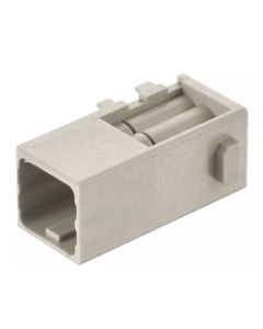 Han-Modular, moduł Domino Han DD, męski, 6-pin, 10A 250V, piny do zaciskania, 0.14-2.5 mm2, mała zatyczka (Han Domino DD...