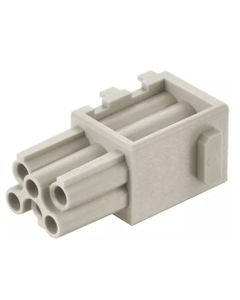 Han-Modular, moduł Domino Han DD, żeński, 6-pin, 10A 250V, piny do zaciskania, 0.14-2.5 mm2, duża zatyczka (Han Domino D...