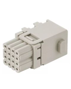 Han-Modular, moduł Domino Han HD, żeński, 16-pin, 4A 32V, piny do zaciskania, 0.09-0.52 mm2, mała zatyczka (Han Domino H...