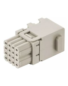 Han-Modular, moduł Domino Han HD, żeński, 16-pin, 4A 32V, piny do zaciskania, 0.09-0.52 mm2, duża zatyczka (Han Domino H...