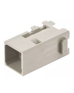Han-Modular, moduł Han Domino M12, męski, do 1 wkładu Han M12, duża zatyczka (Han Domino M12 cube (M.2))