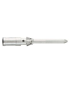 Styk zaciskany Han D, męski, 10A, na przewód 1.5mm2, stop miedzi posrebrzany, do wkładów Han D/DD/R15