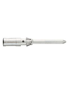 Styk zaciskany Han D, męski, 10A, na przewód 0.14-0.37mm2, stop miedzi posrebrzany, do wkładów Han D/DD/R15