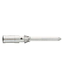 Styk zaciskany Han D, męski, 10A, na przewód 0.75mm2, stop miedzi posrebrzany, do wkładów Han D/DD/R15