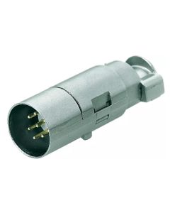 Han-Modular, wkład Han-Density Quintax, męski, 8-pin + ekran, 5A 50V, do pinów zaciskanych D-Sub, 0,09-0,52 mm2  (Han 8 ...