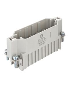 Wkład rozm. 16A, Han D męski, 40+PE, 10A 250V, do pinów zaciskanych, 0.14-2.5 mm2  (Han 40DD M-c)