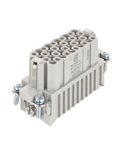 Wkład rozm. 16A, Han D żeński, 40+PE, 10A 250V, do pinów zaciskanych, 0.14-2.5 mm2  (Han 40DD F-c)