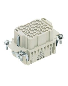 Wkład rozm. 10B, Han DD żeński, 42+PE, 10A 250V, do pinów zaciskanych, 0.14-2.5 mm2  (Han 42DD-SMC-FI-CRT)