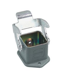 Obudowa złącza rozm. 3A, Han 3A-HBM-SL, metal, przelotowa, prosta z klamrą