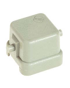 Pokrywa ochronna rozm. 3A, Han 3A-AK, jasnoszary plastik, dla obudów przelotowych, bez linki moc., do zamontowanego wtyk...