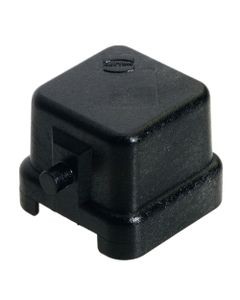 Pokrywa ochronna rozm. 3A, Han 3A-AK, czarny plastik, dla obudów przelotowych, z uszczelką, bez linki moc., do zamontowa...