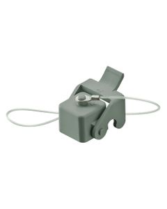 Pokrywa ochronna rozm. 3A, Han 3A, jasnoszary plastik, z klamrą i linką mocującą, z uszczelką, do zamontowanego wtyku że...