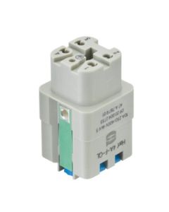 Wkład rozm. 3A, Han A żeński, 4+PE, 10A 230/400V, zaciski Quick Lock, 0.25-1.5 mm2  (Han 4A - Female - Quick Lock  1,5mm...