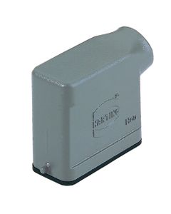 Obudowa złącza rozm. 10A, Han 10A-GS-16, metal, na kabel, kątowa, wejście PG16, rygiel pojedynczy, niska konstrukcja