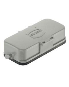 Pokrywa ochronna rozm. 10A, Han 10A, plastik, dla obudowy gniazd przelotowych i kabel-kabel, rygiel pojedynczy